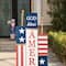 Glitzhome® 36.25" Lighted Wood Patriotic Firecracker Porch Décor